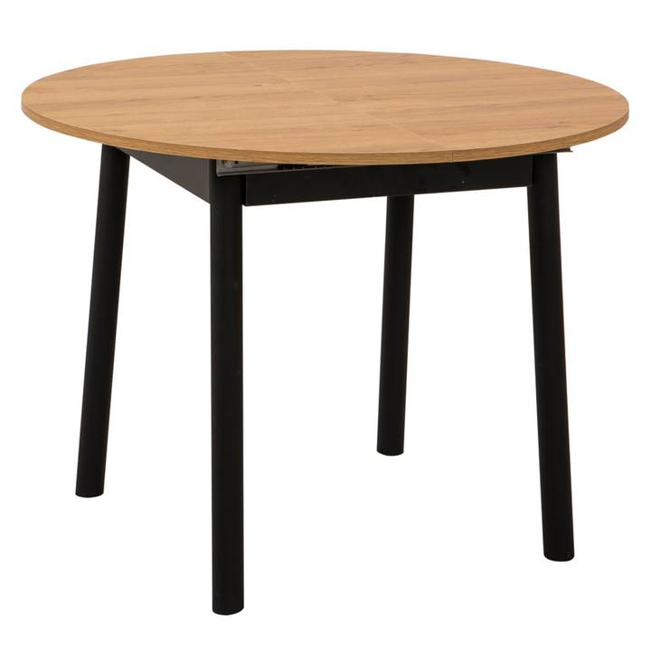 Sconto Jídelní stůl OLIVE dub/černá