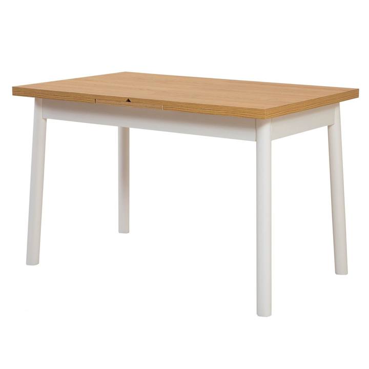 Jídelní stůl OLIVER bílá/přírodní 1