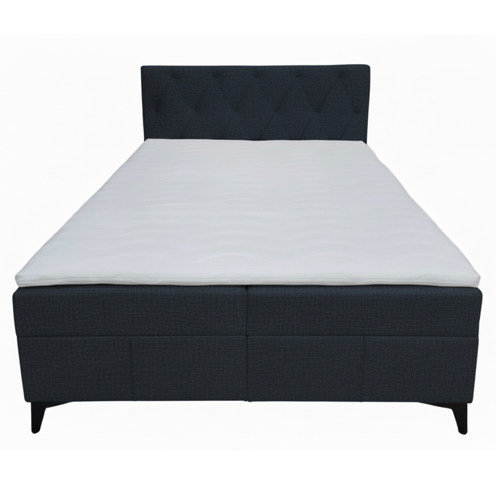 Sconto Postel s matrací a topperem OLTEA antracitová, 160x200 cm