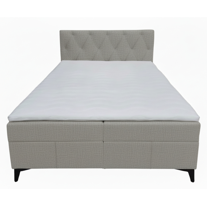 Sconto Postel s matrací a topperem OLTEA šedohnědá, 160x200 cm