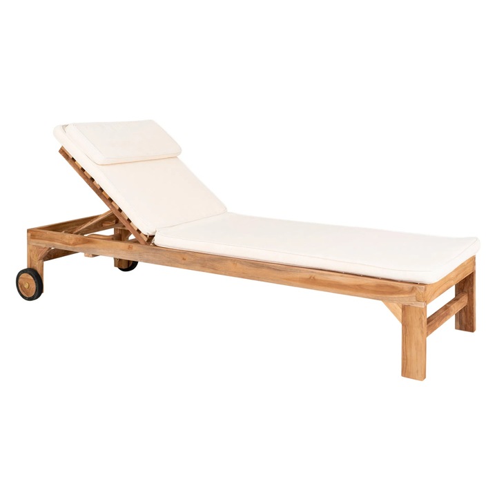 Sconto Zahradní lehátko ONDURRO 2 teak/béžová