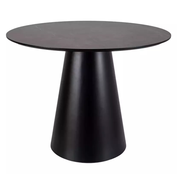 Sconto Jídelní stůl ONGIL šedá/černá, šířka 100 cm