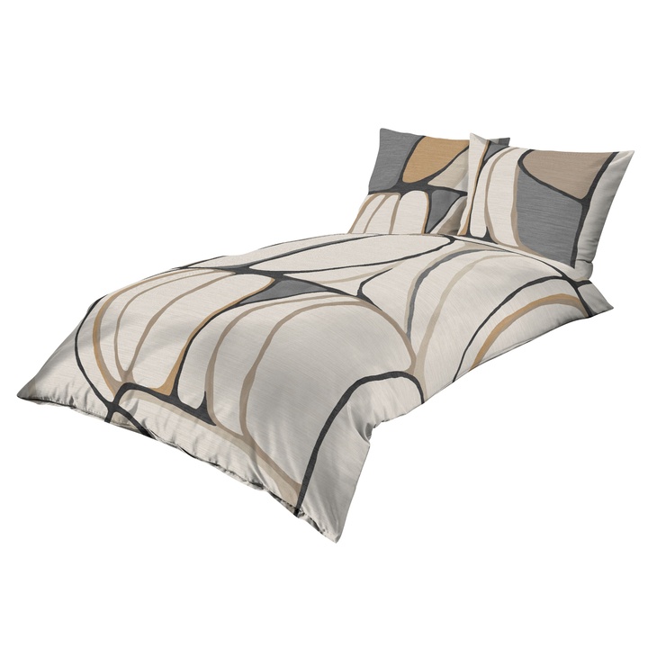 Sconto Povlečení OPALITH KIESEL 70x90 a 140x200 cm