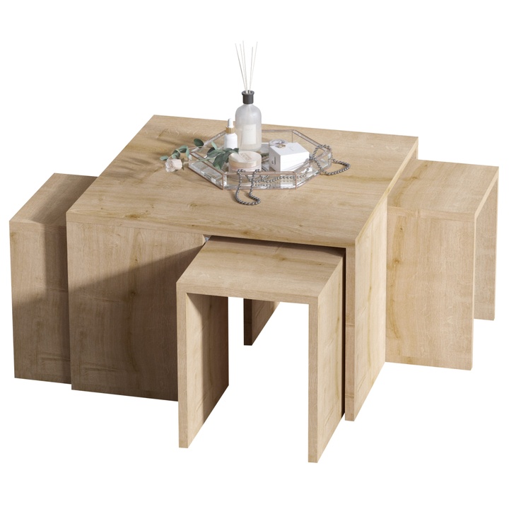 Sconto Set stolků ORANCA dub