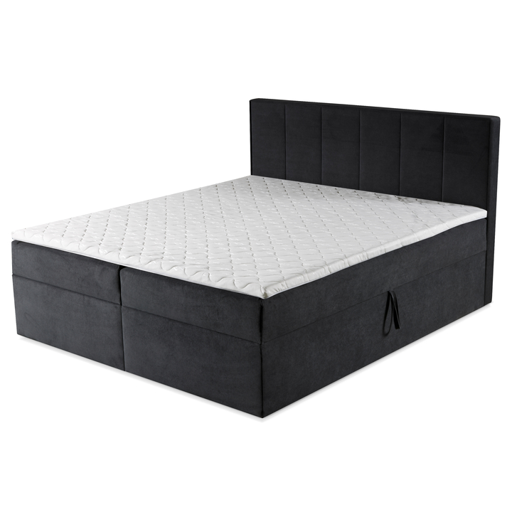 Postel s matrací ORES 2 tmavě šedá, 180x200 cm 1