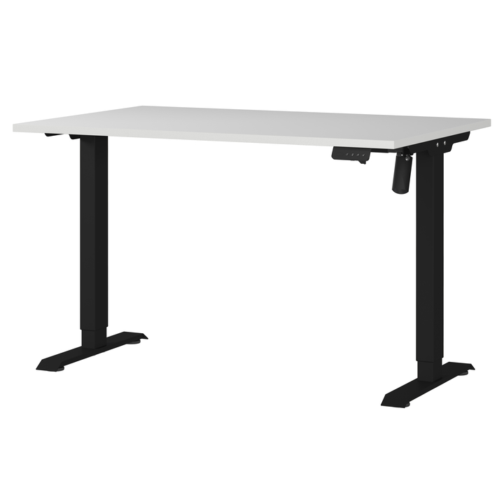 Sconto Psací stůl ORFI světle šedá/černá, šířka 120 cm