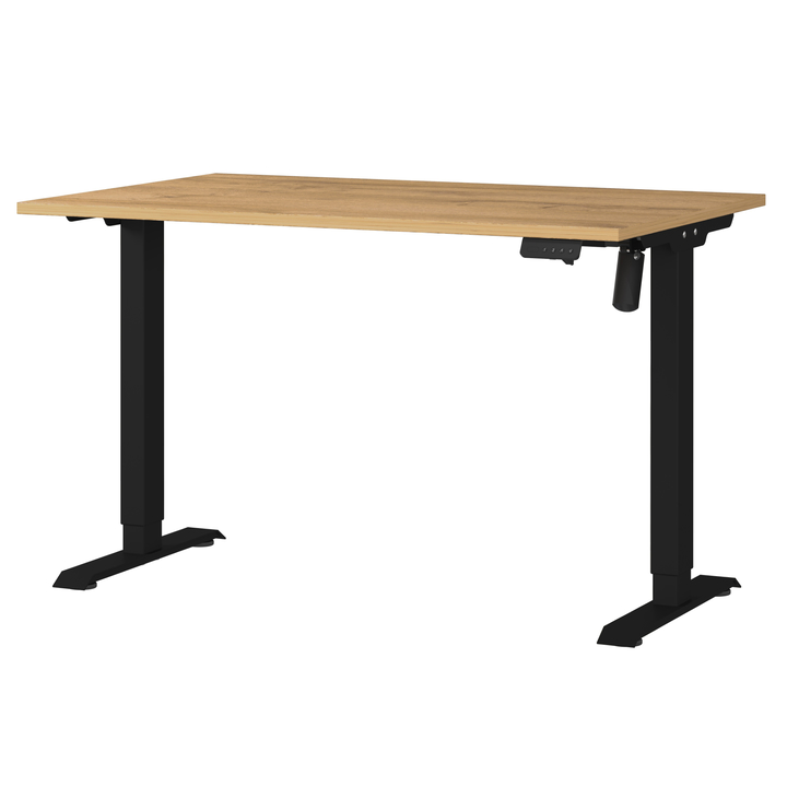 Sconto Psací stůl ORFI dub grandson/černá, šířka 120 cm