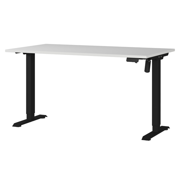 Sconto Psací stůl ORFI světle šedá/černá, šířka 140 cm