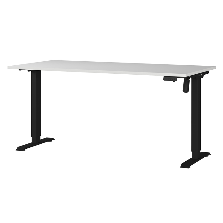 Sconto Psací stůl ORFI světle šedá/černá