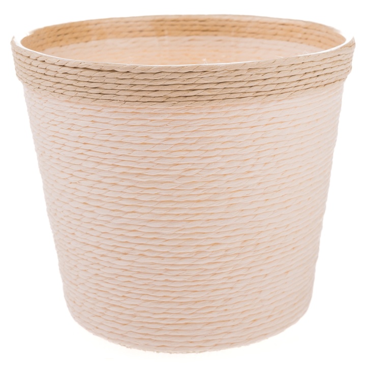 Obal na květináč OSKAR béžová, průměr 14 cm 1