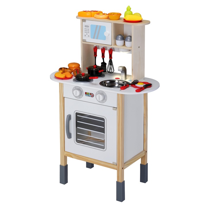 Dětská kuchyňka OVEN přírodní/bílá 1