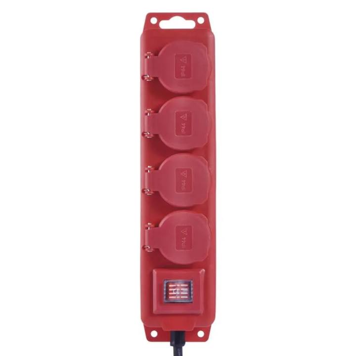 Prodlužovací kabel P14131 červená/černá, 4 zásuvky, délka 3 m 1