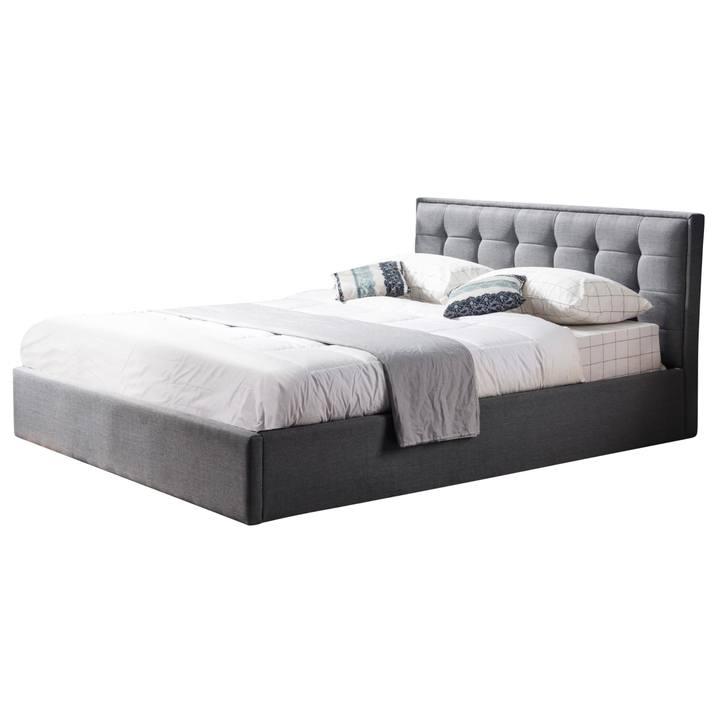 Sconto Postel s roštem PALOMA šedá, 160x200 cm