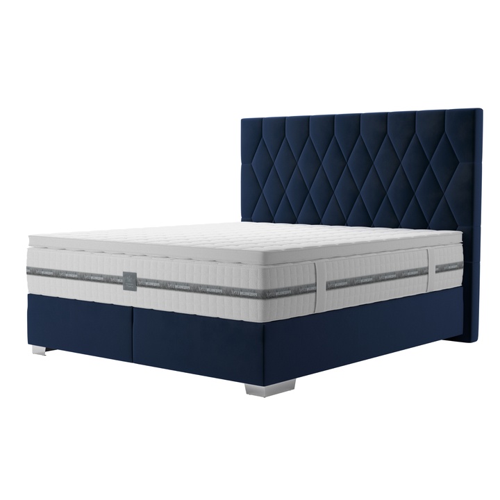 Postel boxspring PAOLA modrá 1
