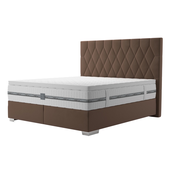 Postel boxspring PAOLA hnědá 1