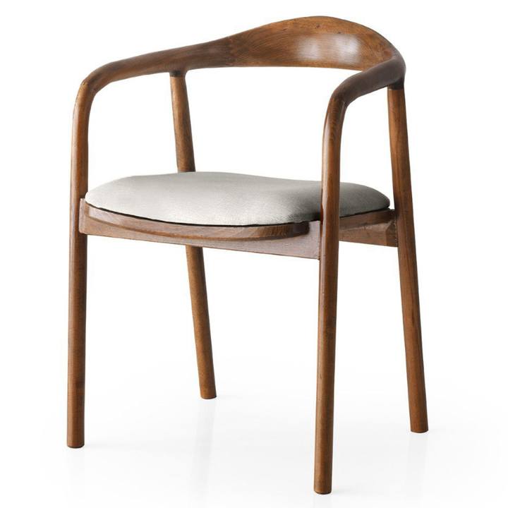 Sconto Jídelní židle PAP světle šedá/ořech