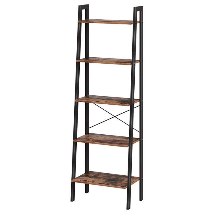 Sconto Regál PARGAS černá/hnědá, výška 172 cm