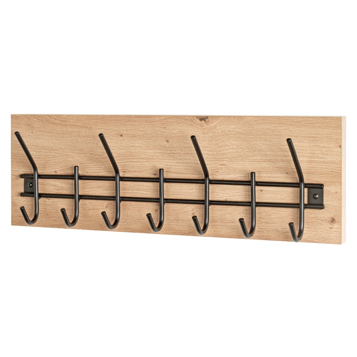 Předsíňový panel PARMA dub/černá 1