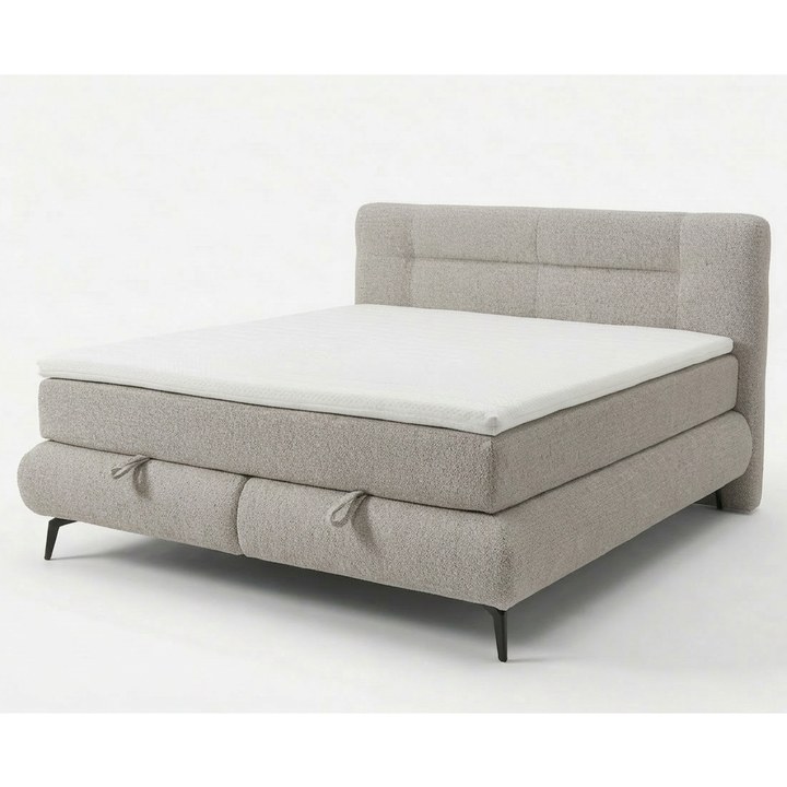 Sconto Postel s matrací PARROT šedobéžová, 160x200 cm