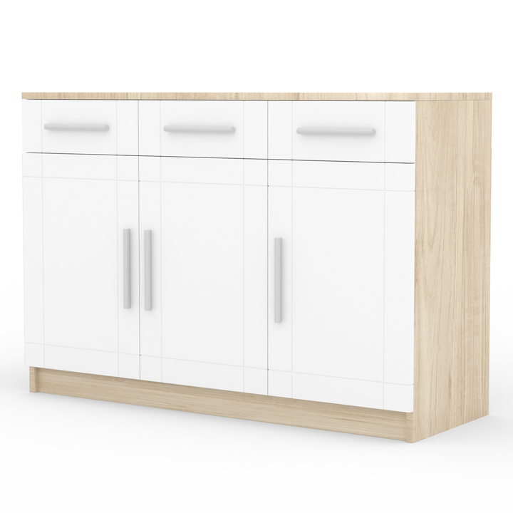 Komoda PARVIN dub sonoma/bílá 1