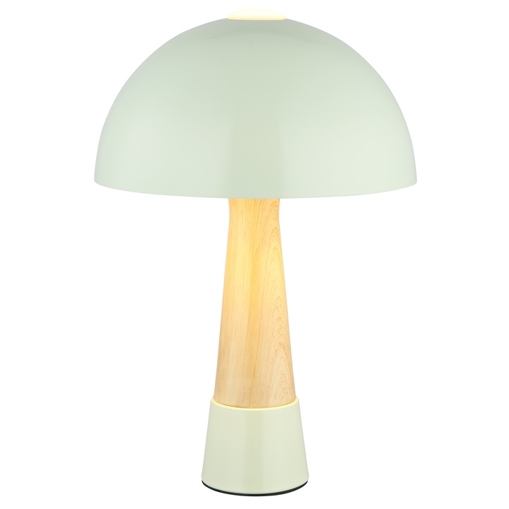 Stolní lampa PAULIN zelená/přírodní 1