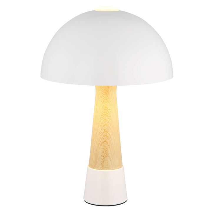 Stolní lampa PAULIN bílá/přírodní 1
