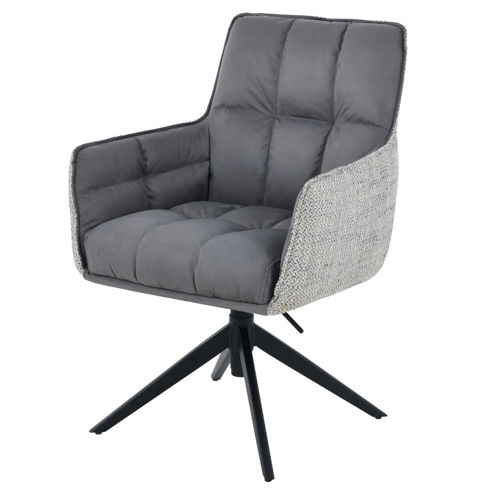 Jídelní židle PEREA II tmavě šedá/šedá 1