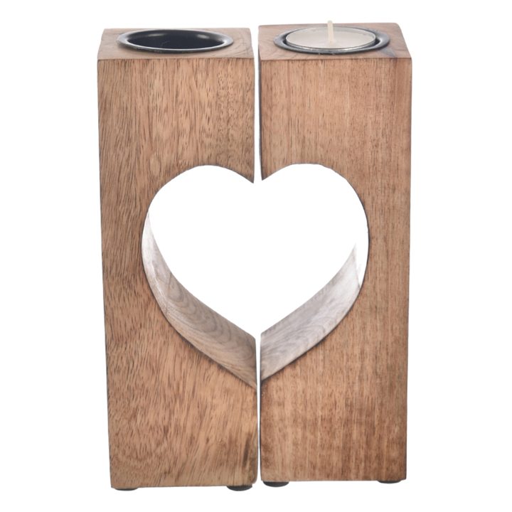 Sconto Svícen srdce PERVY mango, výška 20 cm