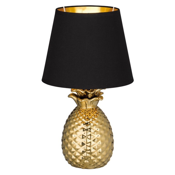 Sconto Stolní lampa PINEAPPLE 2 zlatá/černá