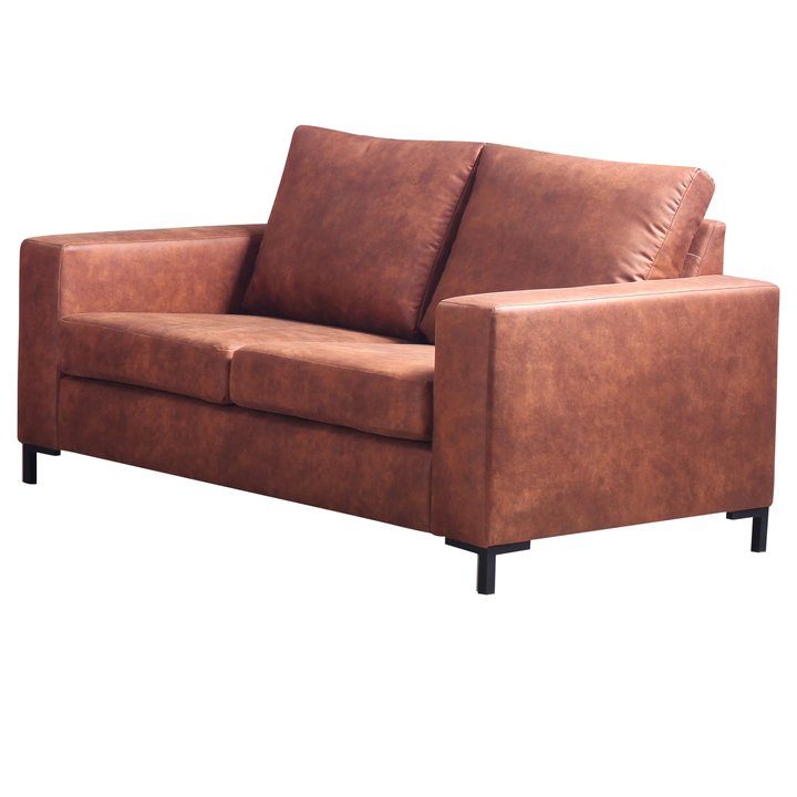 Sconto Pohovka POINT 2 hnědá/černá