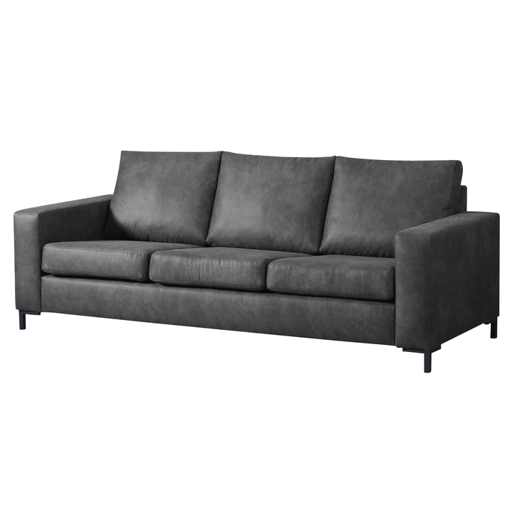 Sconto Pohovka POINT 3 šedá/černá