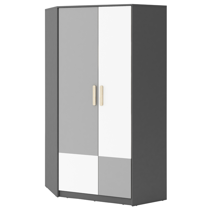 Sconto Rohová šatní skříň POK 01 vícebarevná