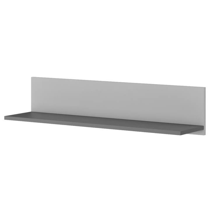 Sconto Nástěnná police POK 12 šedá/černá