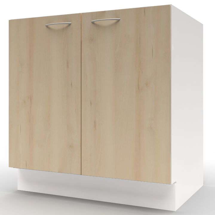 Sconto Spodní dřezová skříňka POLAR II buk/bílá