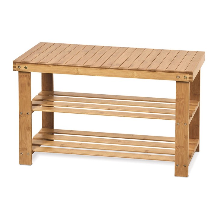 Botníková lavice PONGO přírodní bambus 1