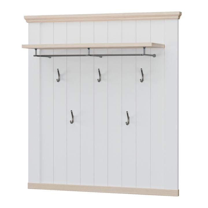 Sconto Předsíňový panel PONTYPOOL L bílá/dub riva