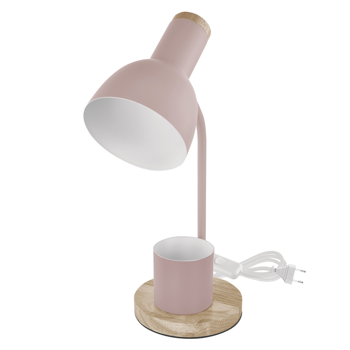 Sconto Stolní lampa POPPY růžová/přírodní