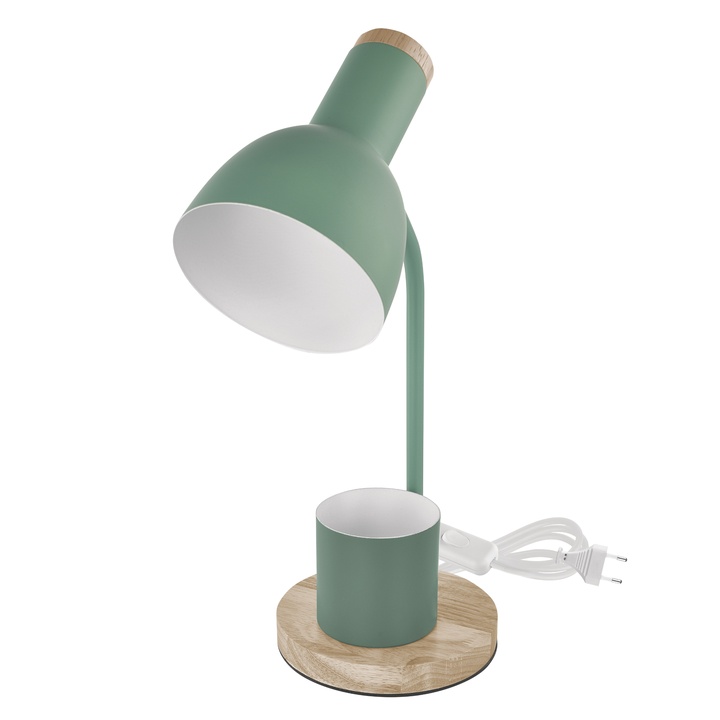 Sconto Stolní lampa POPPY zelená/přírodní