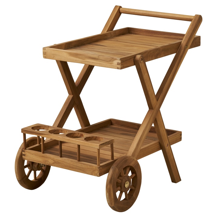 Sconto Přístavný vozík POSOKE teak