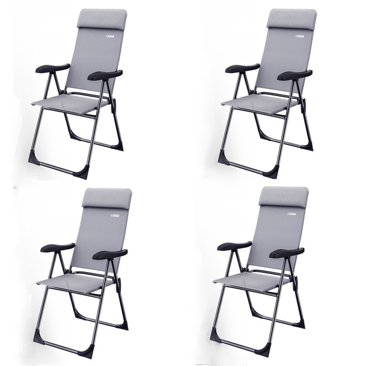 Sconto Zahradní židle PRACTICAL tmavě šedá, set 4 ks