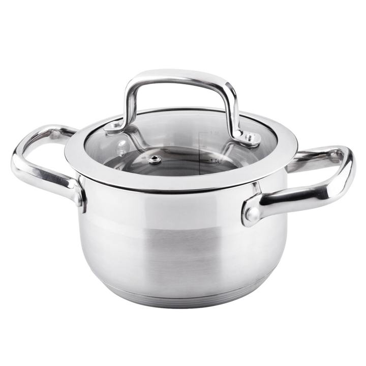 Hrnec s pokličkou PRESTIGE nerezová ocel/sklo, objem 1,8 l 1