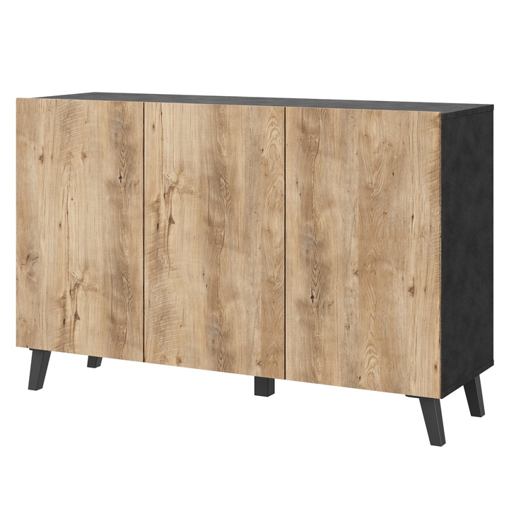 Sconto Komoda PROBUS 3 kaštan breslau/antracitová