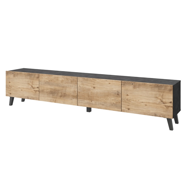 Sconto TV komoda PROBUS kaštan breslau/antracitová