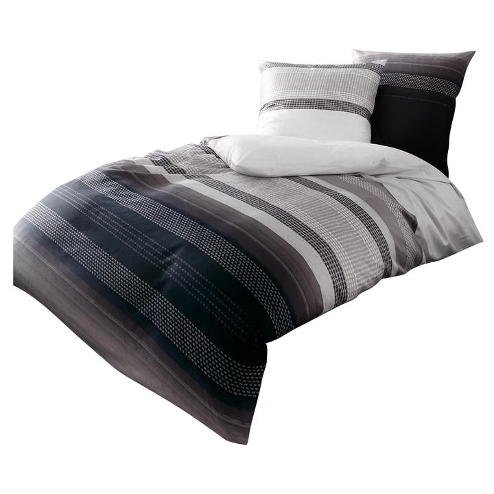 Sconto Povlečení PROFILE černá, 70x90 a 140x220 cm