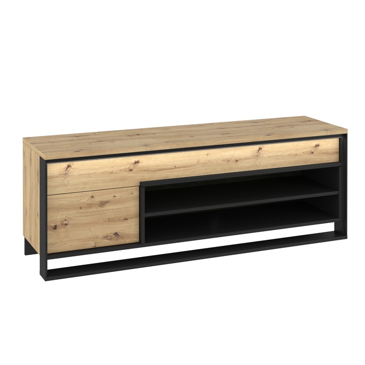 Sconto TV komoda QUANT 04 dub artisan/černá