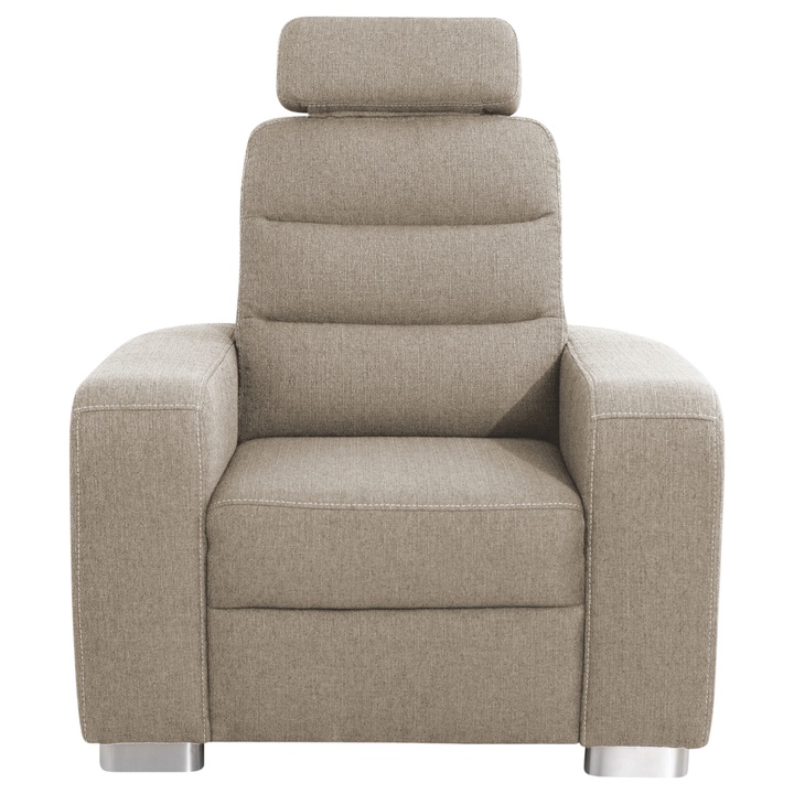 Křeslo QUEENS světle hnědá 1