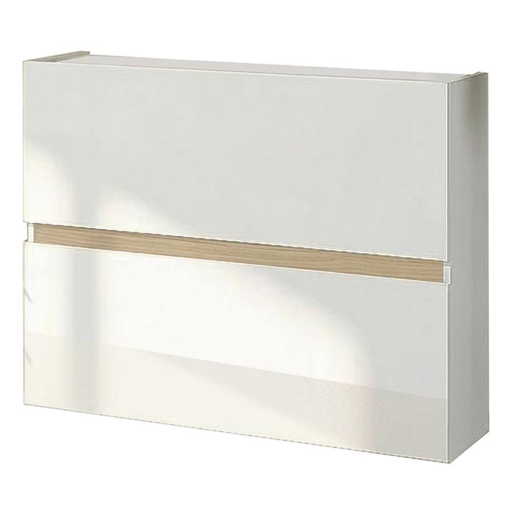 Botník RAINBOW 3 světlý dub/bílá vysoký lesk 1