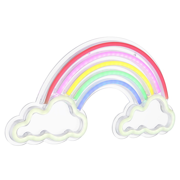 Sconto Nástěnné LED svítidlo RAINY bílá/průhledná/vícebarevná