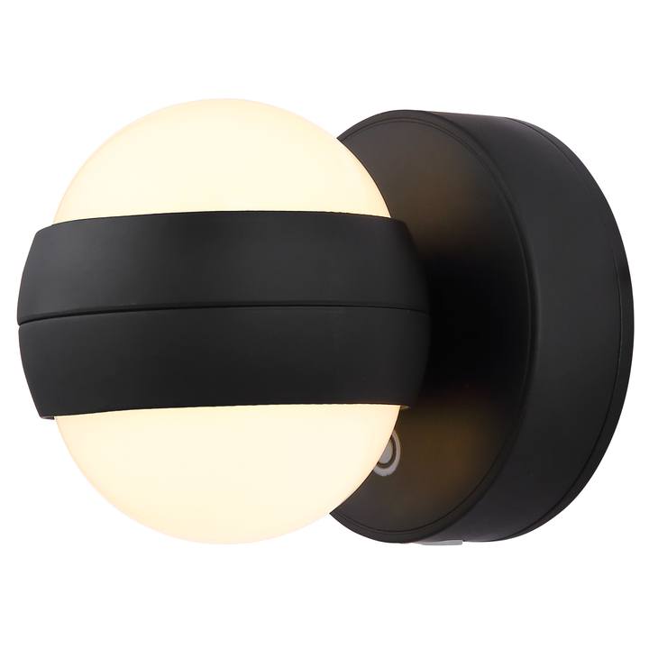 Sconto Nástěnné svítidlo RANDI černá/bílá