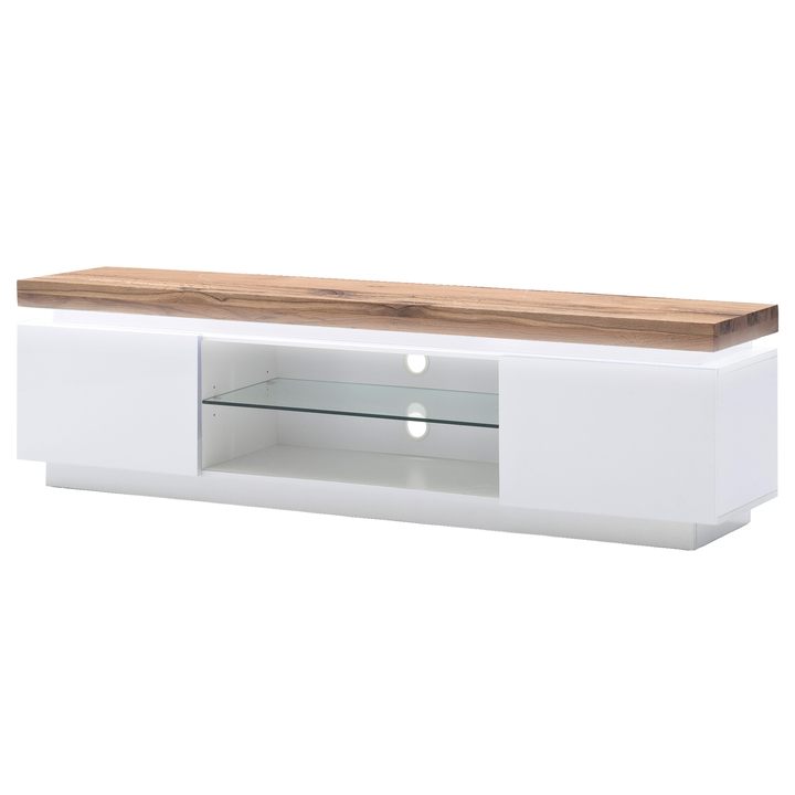 TV komoda RANIA 90 bílá/dub 1